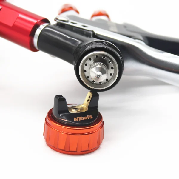 Spray Gun With 400CC Mix Cup Air Spray Gun With Paint Mixing Cup And Adapter Mini Spray Gun Paint Spray Gun 1.2mm Nozzle - Image 2