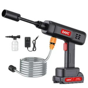 Cordless Pressure Washer Foam Cannon Car Wash Tools, 10m-Range Car Cleaning Tool, Wireless Rechargeable Washing Machine