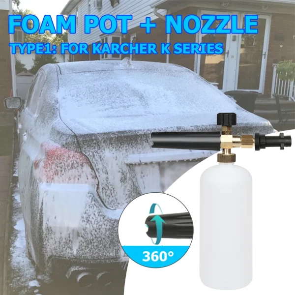 Car Wash Pressure Washer Snow Foam Lance Foam Gun Foam Generator Soap Foamer - Image 4