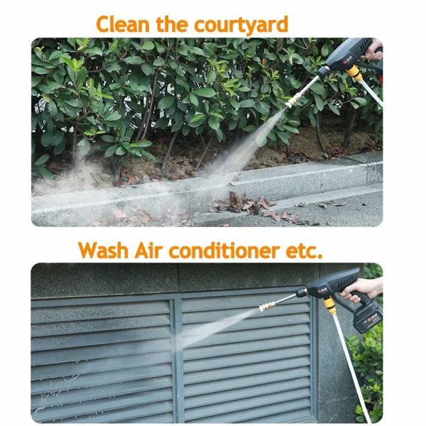 12V/21V/220V Car Wash Gun Washer Spray Nozzle High Pressure Cleaner for Auto Home Garden Cleaning Water Gun Car Washing Machine - Image 5