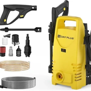 5000W Electric High Pressure Washer 350Bar/5000PSI Quick Power Jet Was with flow rate of 5L/min for Terraces,Gardens,Camping car